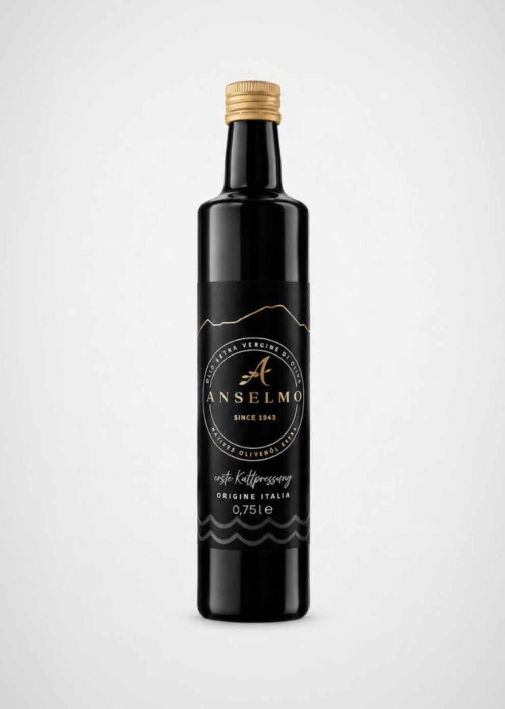 Anselmo 1943 – Cuvée Natives Olivenöl Extra, 0,75 L, erste Kaltpressung aus Italien