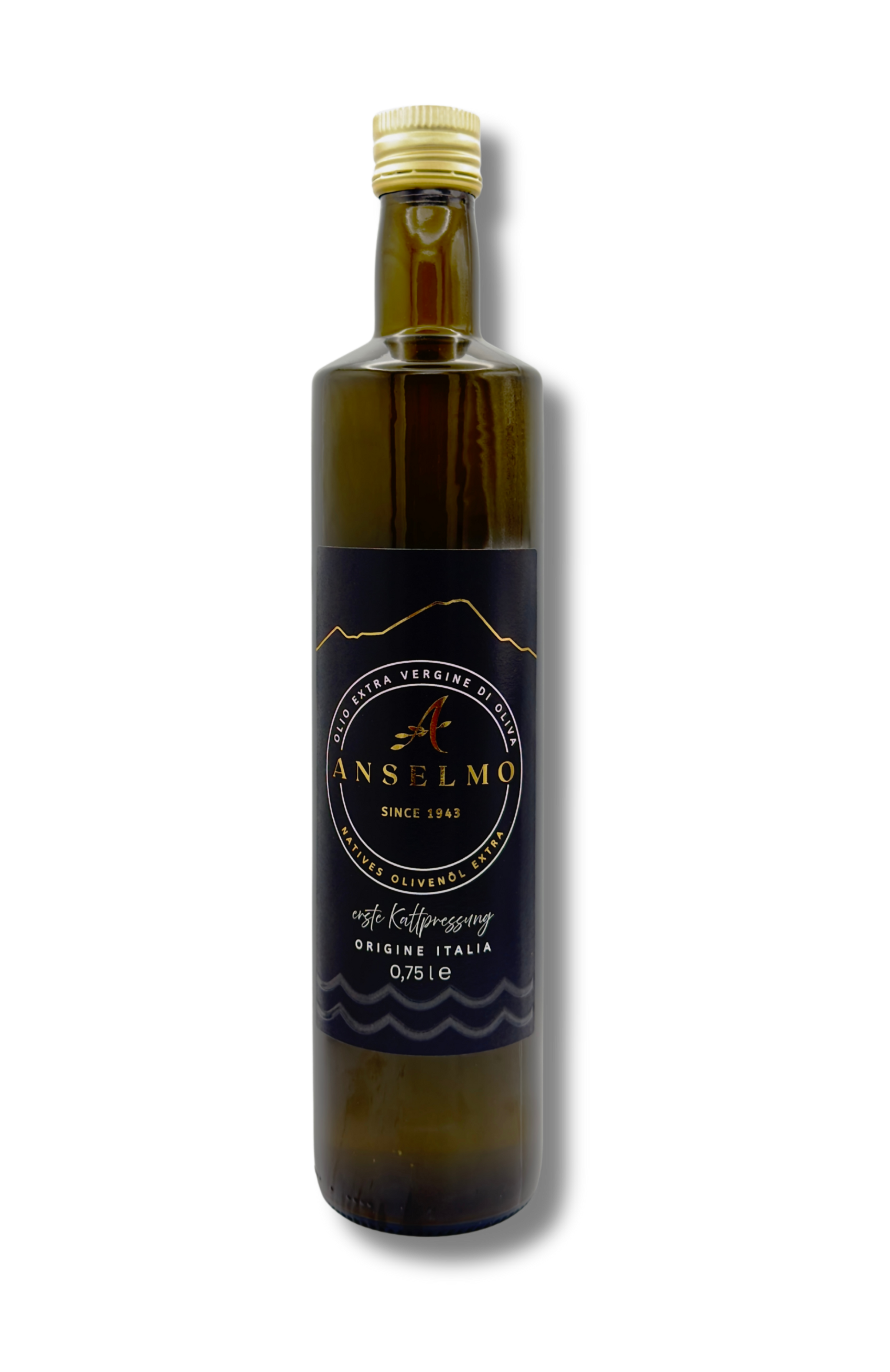 Anselmo 1943 – Cuvée Natives Olivenöl Extra, 0,75 L, erste Kaltpressung aus Italien